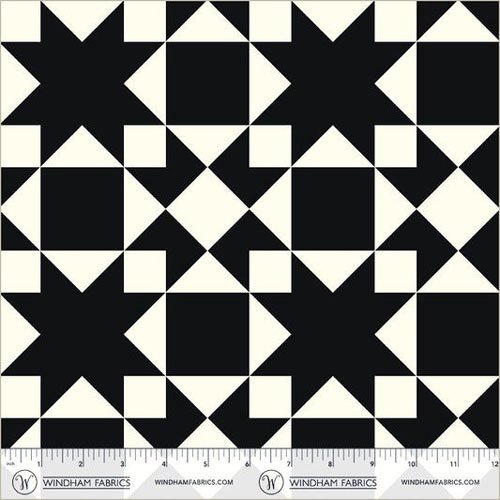 Tela Patchwork Sawtooth Black