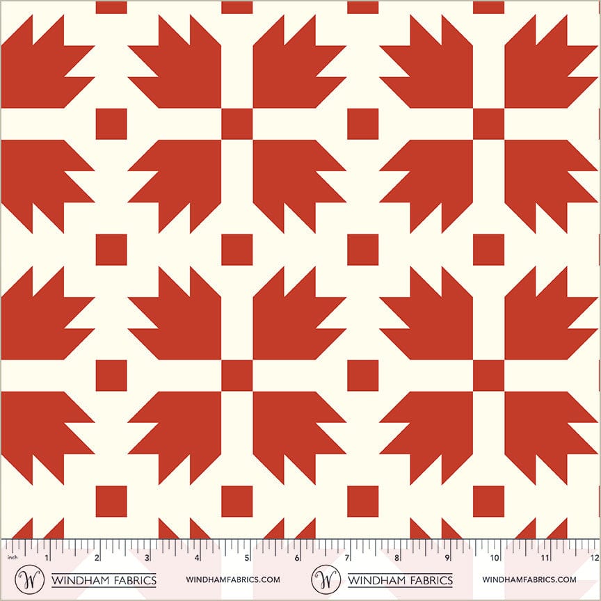 Tela Patchwork Bear Paw Red