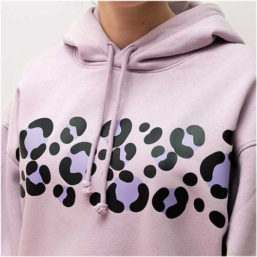 Textile Vinyl Leopard Spots Lilac