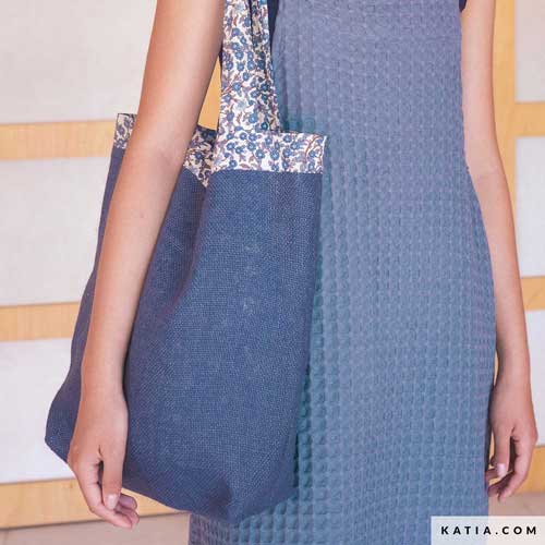 Jute Solid Color Blue