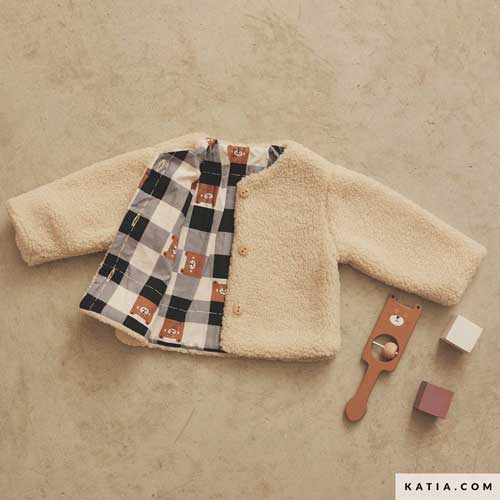 Poplin Fabric Country Vichy Bear