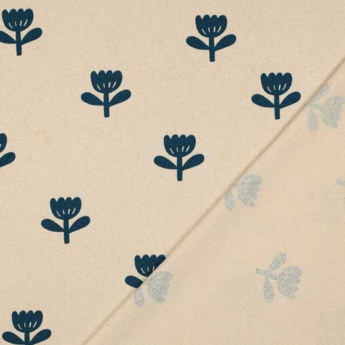 Tela Rib Jersey Flowers
