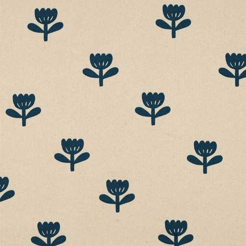 Tela Rib Jersey Flowers