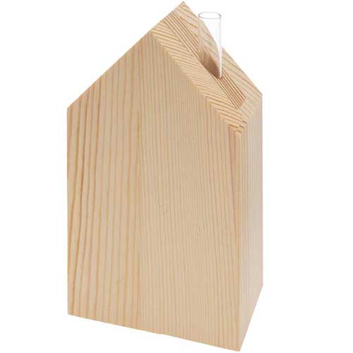 Little Wooden House Vase