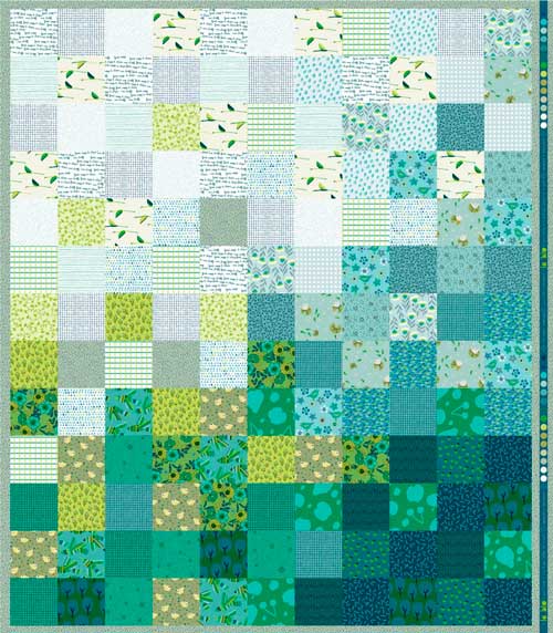 Panell Quilt Poppy Green