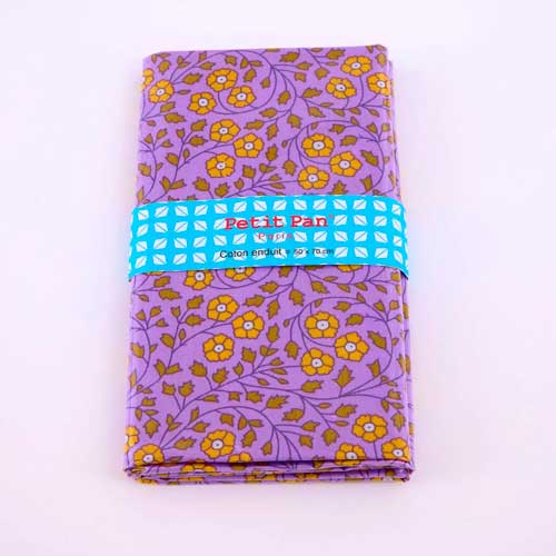 Fat Quarter Laminat Lila amb flors