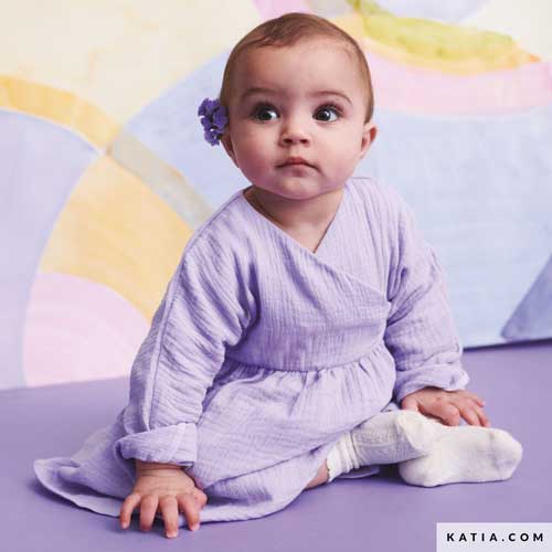 Muselina Lila Pastel