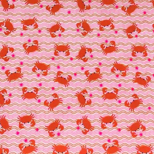 Fat Quarter Cangrejos Naranjas