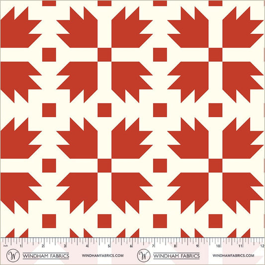 Patchwork Fabric Bear Paw Red