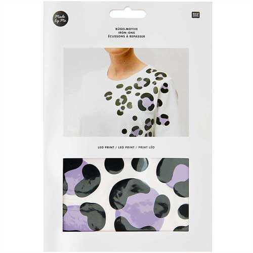 Textile Vinyl Leopard Spots Lilac