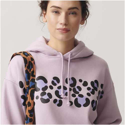 Textile Vinyl Leopard Spots Lilac