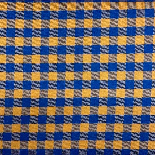 Franel·la Vichy Camel Blau elèctric
