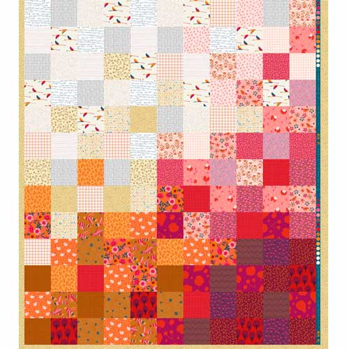 Panell Quilt Poppy Red