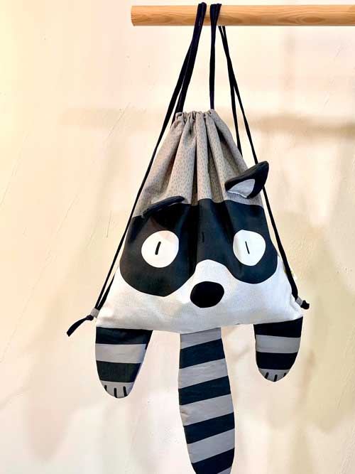 Raccoon Backpack Panel
