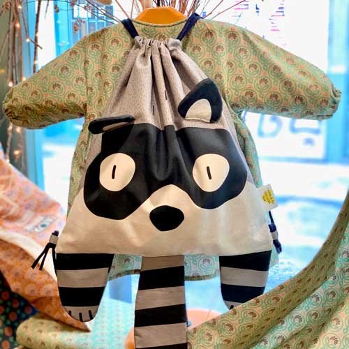 Raccoon Backpack Panel