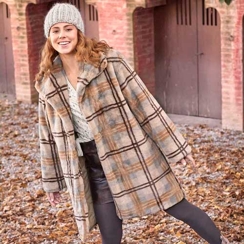 Tela Vegan Fur Print Autumn