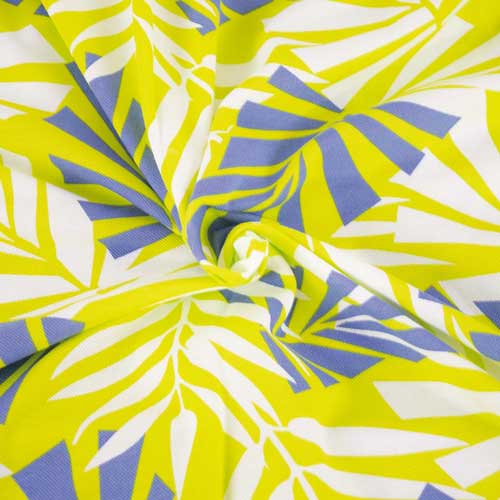 Pique Cotton Print Surf Palm