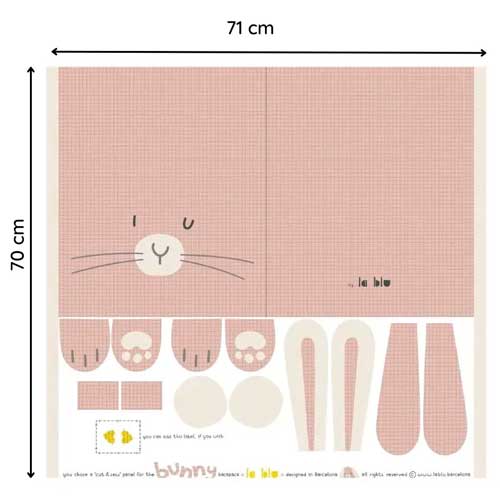 Rabbit Backpack Panel