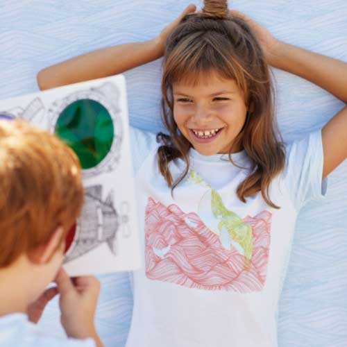 '-50% Magic Glasses Seaworld T-shirt panel