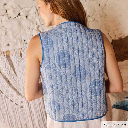 Quilted Fabric Jeans