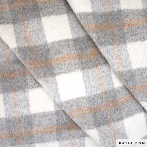 Tela Plaid Brushed Coat