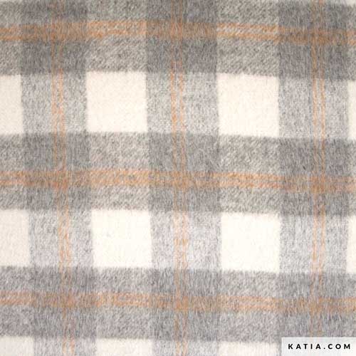 Tela Plaid Brushed Coat