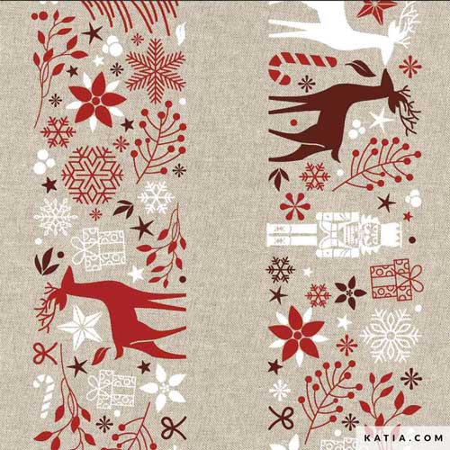 Tela loneta Red Xmas